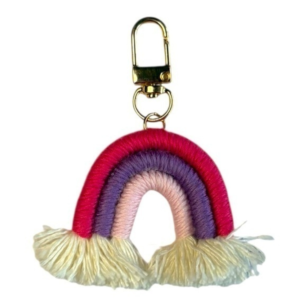 5/$25 Colorful Rainbow Keychain Bag Charm